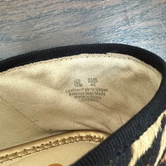 Sam Edelman Lorenzo Loafer Leopard Animal Print Chain Vamp Size 10 - Picture 7 of 10